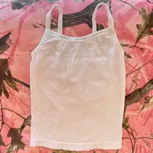 y2k  rhinestone baby pink ballet cami