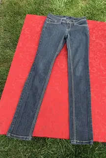 Earl‎ Jean Blue Jeans Size 5 Womens Skinny Denim Embroidered stretch spring