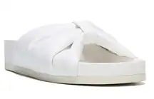 NEW Carlos by Carlos Santana Florita Slide Sandals 6.5 White Open Toe Slip On