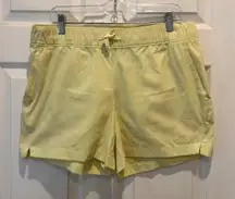 The North‎ Face Womens Hiking Shorts Fluorescent Green Activewear Large