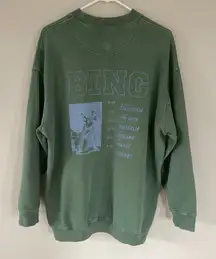 ANINE BING Green Cody Bing Live Sweatshirt (XS)
