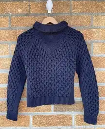 Carven boxy cable wool sweater small