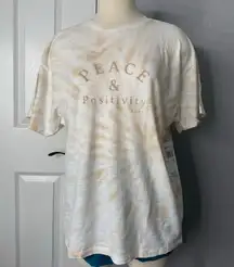 Roxy Juniors Spiral Tie Dye Tee Graphic Tee, Peace and Positivity Shirt, S/P