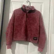 Calvin Klein Performance 1/4 Zip Sherpa Pullover Sweater Women’s Medium Pink