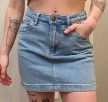 Denim Mini Skirt