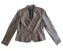 Lafayette 148 Blazer Womens 8 Brown Virgin Wool Jacket Career‎ Business Casual