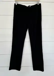 Betabrand Women’s Large Black Dress Pant Yoga Pants Straight Fit