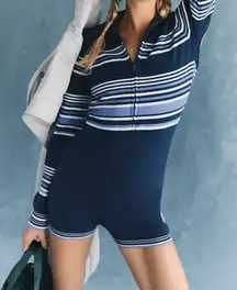 #261 NWOT Free People It's Cold Outside Playsuit in Navy