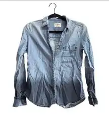 Holding Horses Denim Shirt button down long sleeve size 2