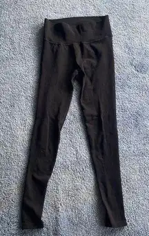 Leggings Black with rubbing details