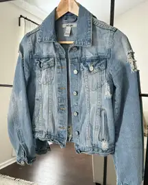 Distressed Denim Jacket