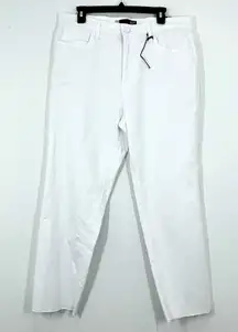 Kut From the‎ Kloth White Denim Jeans High Rise Ab Fab Mom Jean NWT Size 16