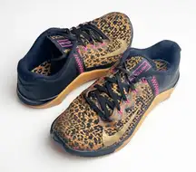 NIKE Metcon 6 Cheetah Print Lace Up Tennis Shoes Sneakers #AT3160-096, Size 8