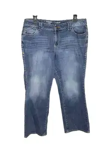 Distinctly Boot Blue Jeans Women 18 Petite