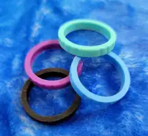 NWOT Lot of 4 Maui Silicone Rings Size 8