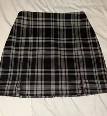 Plaid Mini Skirt