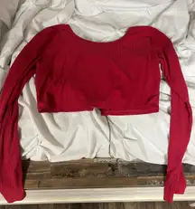 Cropped Long Sleeve Top