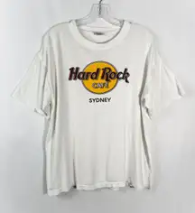 Vintage Sydney, Australia White Boxy Fit Short Sleeve T-Shirt M