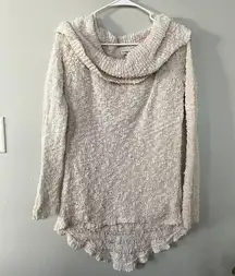 Cato vintage boho style cotton nylon cowl neck sweater knit women size large