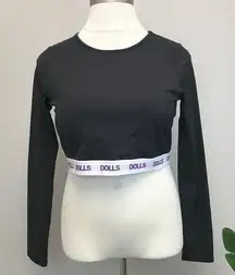 Rebdolls Long-Sleeve Crop Top - NEW - Size 4X