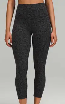 Lululemon Align High-Rise Crop Intertwined Camo Deep Coal Multi size 4