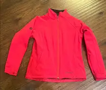 Marmot Women's Vibrant Red Full Zip Fleece Lined Jacket  Medium