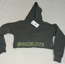 NWT GK Elite #GKELITE Womens Hoodie Sweatshirt Cropped sz Small