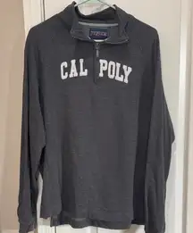 Jansport Charcoal Cal Poly Quarter-Zip Sweatshirt XXL / G2