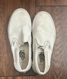 Vans White Slip-On Sneakers