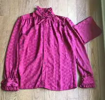 Vintage  Ruffled Blouse