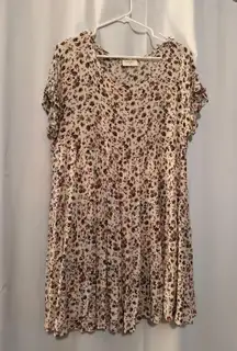 Beige Tan Babydoll Dress