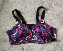 Livi For Lane Bryant Multicolor No Wire Bra SIZE 44DD