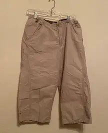 Columbia Women's PFG Tamiami™ Pull-On Capris Sz S khaki hiking