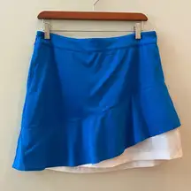 Blue & White Tiered Skort Size 8 NWOT