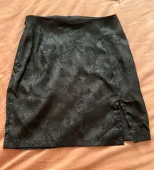 Black Skirt With Design