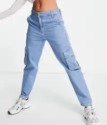 Levi’s Loose Cargo Work Pants Jeans Women’s Size 27 Light Wash Retro Baggy Blue