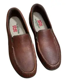 SAS Twin Mulch Women's Shoes Slip On Loafer Comfort Shoes 7.5M Brown Leather