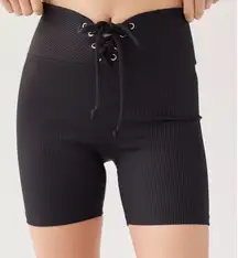 Ribbed Biker Shorts