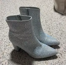 Forever Sparkly Boots 21 Silver