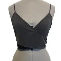 Victoria’s Secret crossover design cropped ribbed top size medium