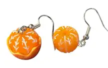 3/$20 Orange Fruit Slice Earrings
