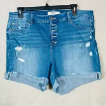 Torrid‎ 5 Inch Vintage Stretch High Rise Short Jean Denim Size 20 Medium Wash