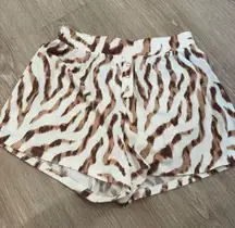 Colsie Comfy Zebra Striped Lounge Shorts