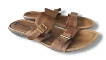Merrell Whisper Slide Sandals Women's Size 9 EU 40 Brown Leather Slides Outdoors