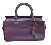 Cole Haan Gladstone Satchel Nightshade Purple