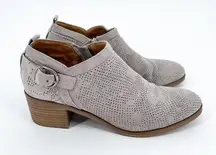 Sonoma Perforated Ankle Boots Gray Size 8.5