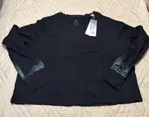 Adidas graphic cropped long sleeve tee