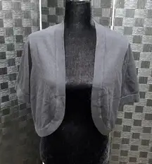 Black Short Sleeve Cardigan