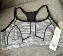 Lole Brittany 2 Bra LSW2653 Black Sports Bra Mid Impact Adjustable Straps NWT