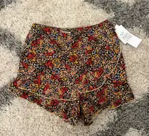 Printed Flowy Skort